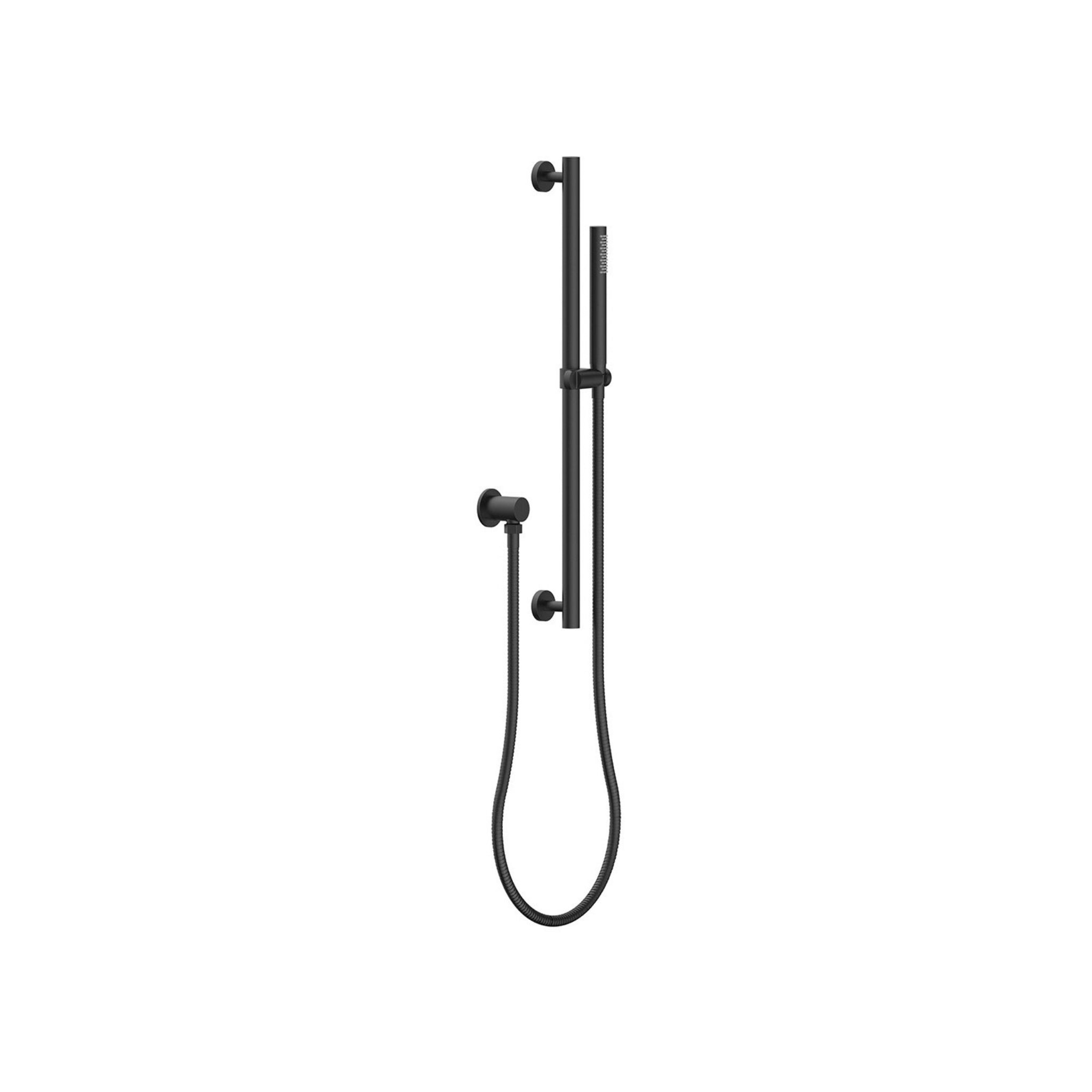 LINSOL MICO HAND SHOWER ON RAIL 670MM MATTE BLACK