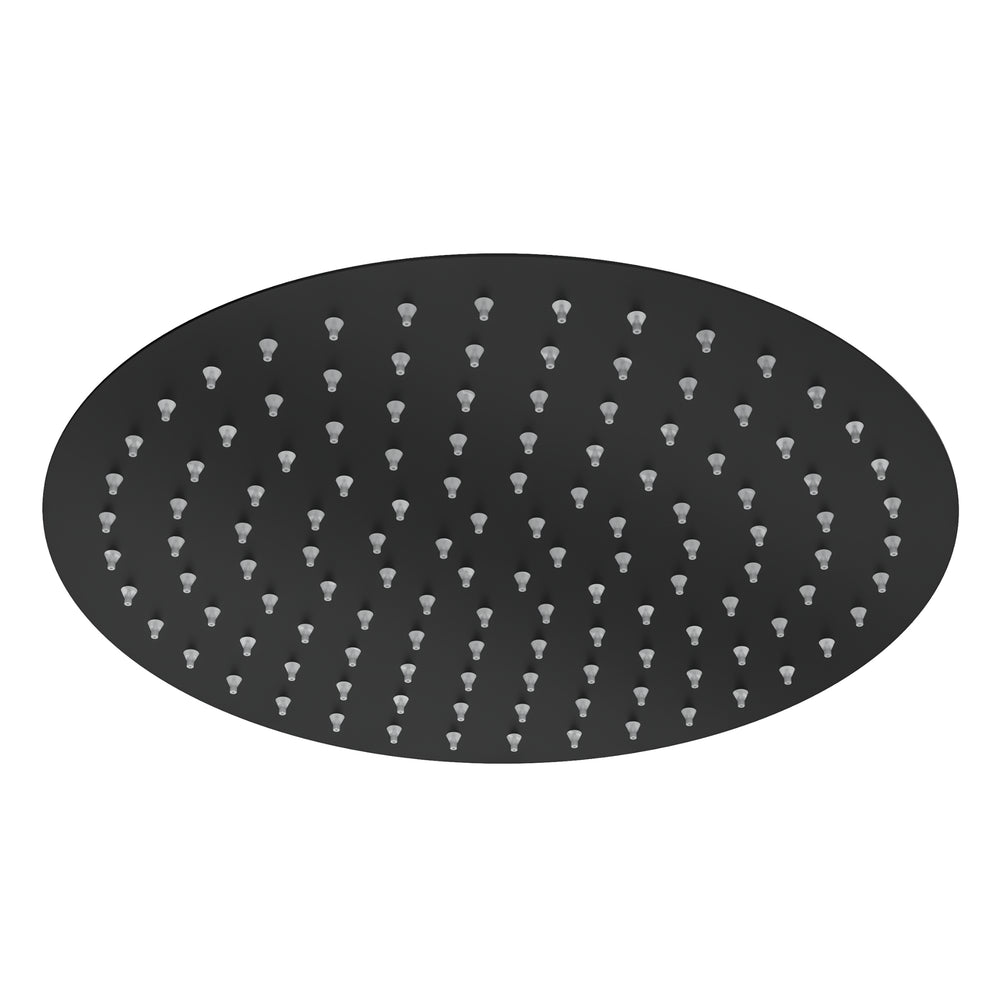 LINSOL SOUL ROUND SHOWER HEAD 300MM MATTE BLACK