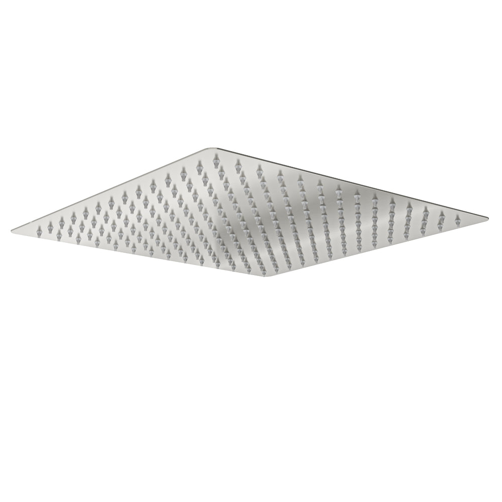 LINSOL OCEAN SQUARE SHOWER HEAD 300MM BRUSHED NICKEL
