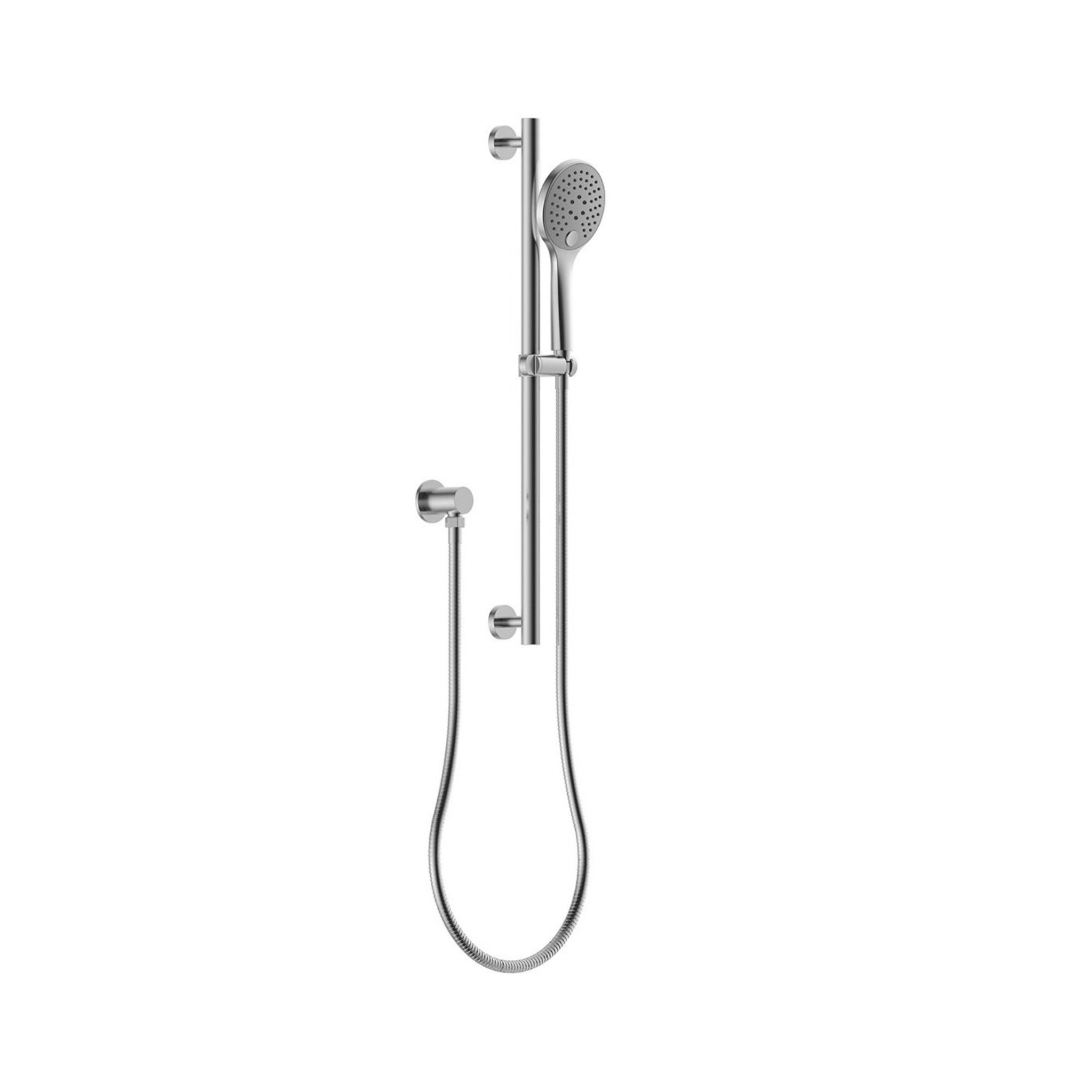 LINSOL MICO MULTIFUNCTION HAND SHOWER ON RAIL 670MM BRUSHED NICKEL