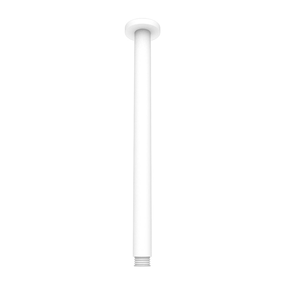NERO ROUND CEILING SHOWER ARM 300MM MATTE WHITE