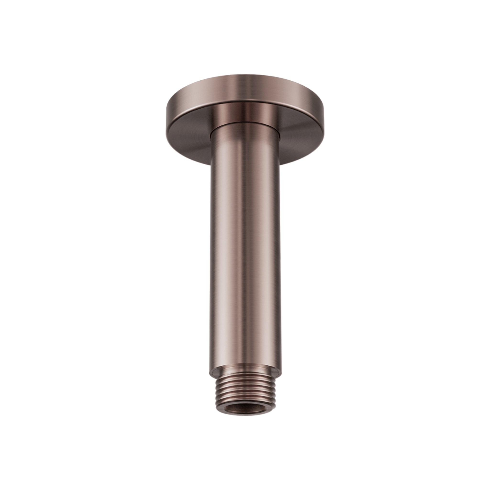 NERO ROUND CEILING SHOWER ARM 100MM BRUSHED BRONZE