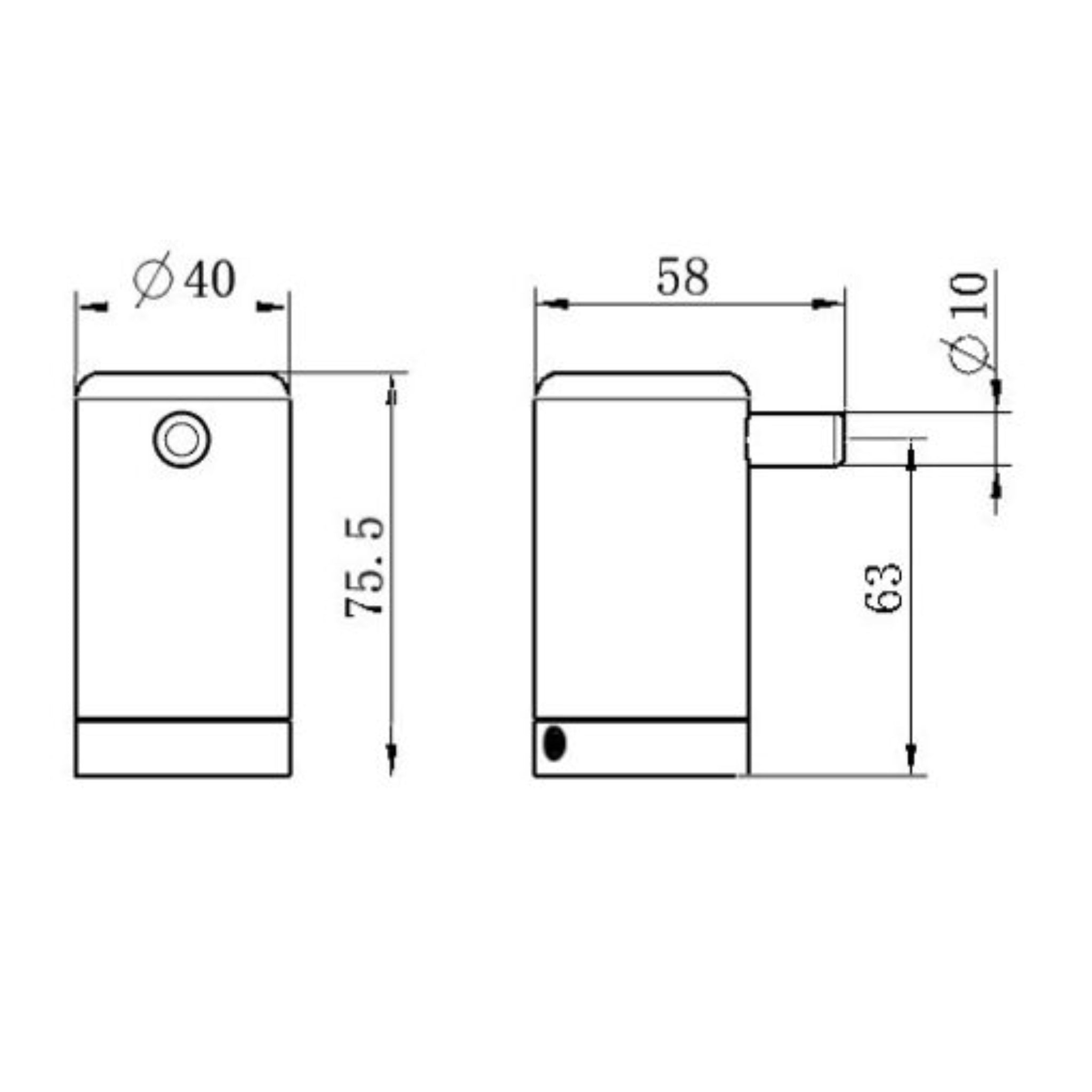 NERO MECCA CARE SINGLE ROBE HOOK MATTE BLACK