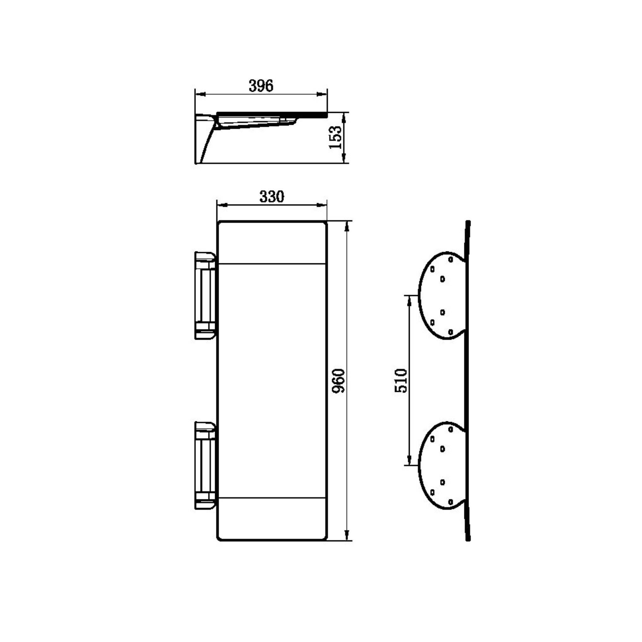 NERO MECCA CARE SHOWER SEAT 960MM BRUSHED BRONZE