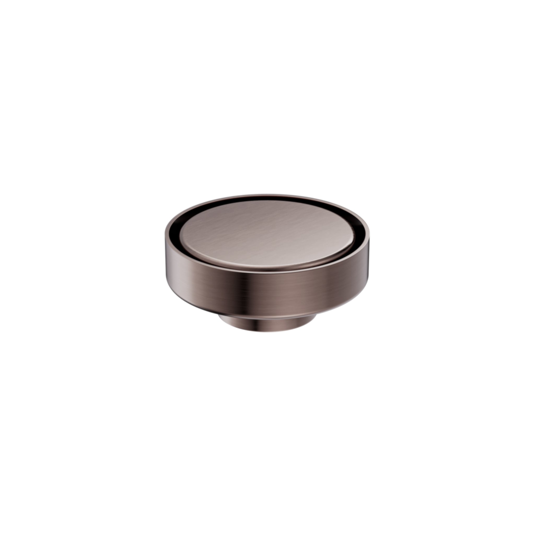 NERO TILE INSERT FLOOR WASTE ROUND BRUSHED BRONZE 100MM