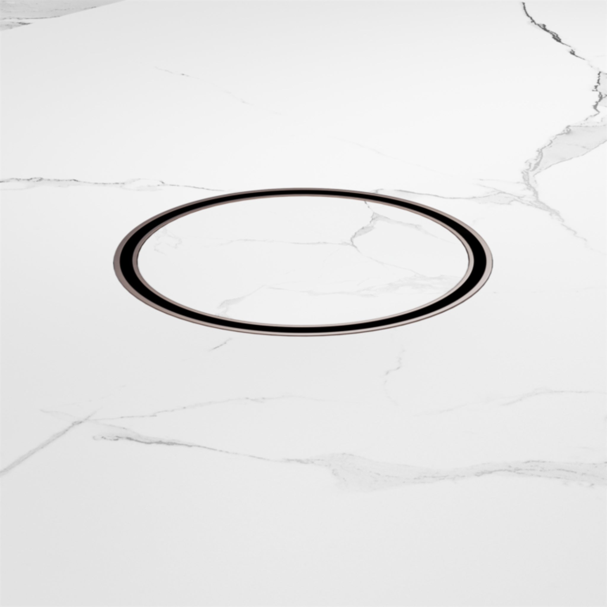 NERO TILE INSERT FLOOR WASTE 130MM BRUSHED BRONZE