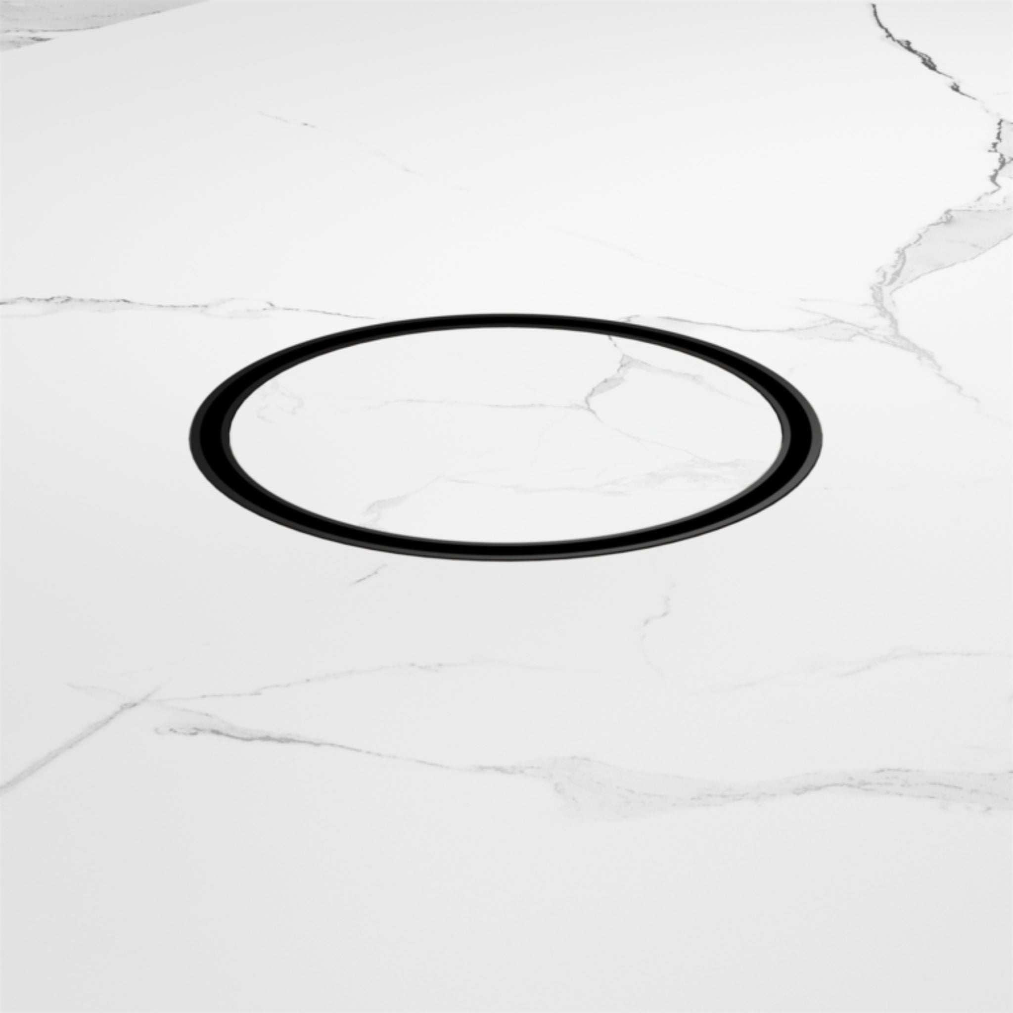 NERO TILE INSERT FLOOR WASTE 130MM MATTE BLACK