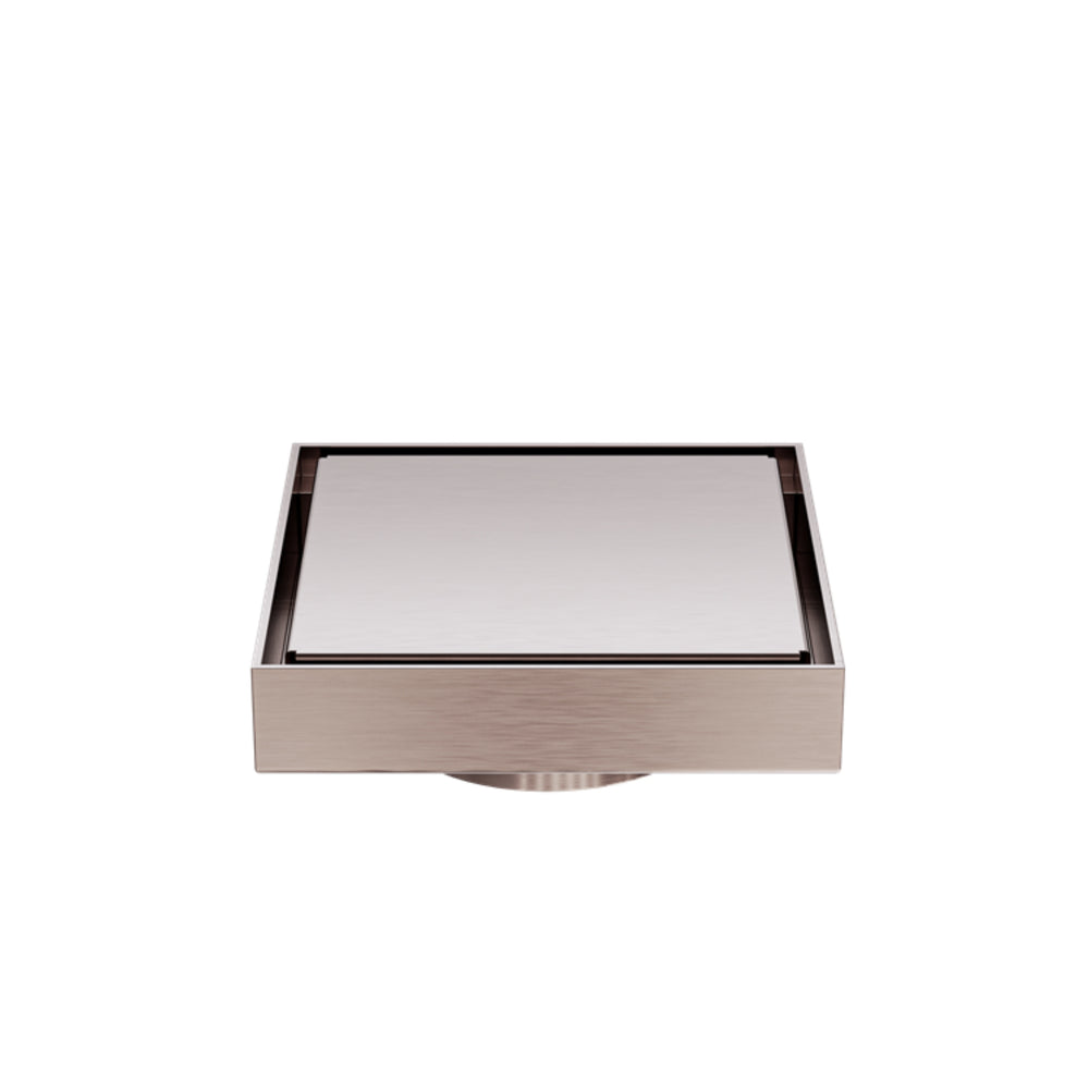 NERO TILE INSERT FLOOR WASTE 100MM BRUSHED BRONZE