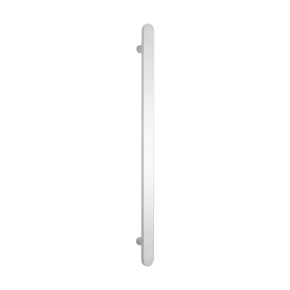 RADIANT HEATING NON-HEATED VERTICAL SINGLE TOWEL RAIL MIRROR POLISHED 930MM