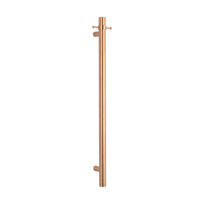RADIANT HEATING RING HOOK FOR VERTICAL RAILS 110MM BRUSHED COPPER