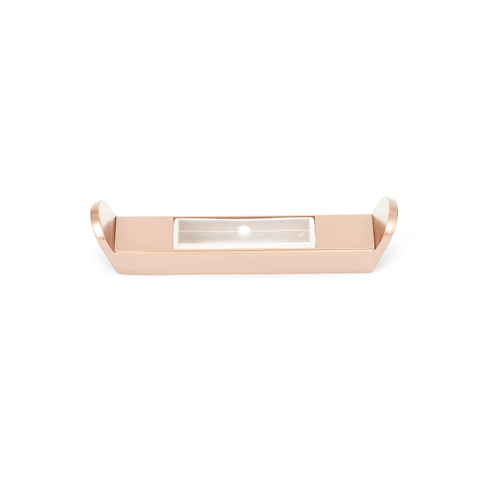 RADIANT HEATING RING HOOK FOR FLAT VERTICAL RAILS 100MM CHAMPAGNE
