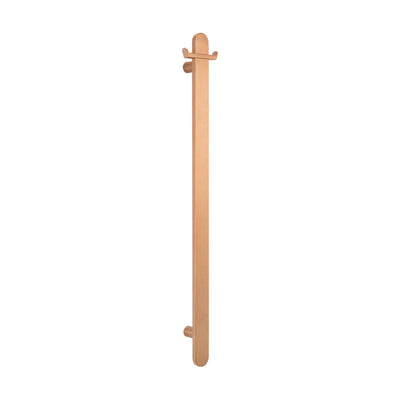 RADIANT HEATING RING HOOK FOR FLAT VERTICAL RAILS 100MM BRUSHED COPPER