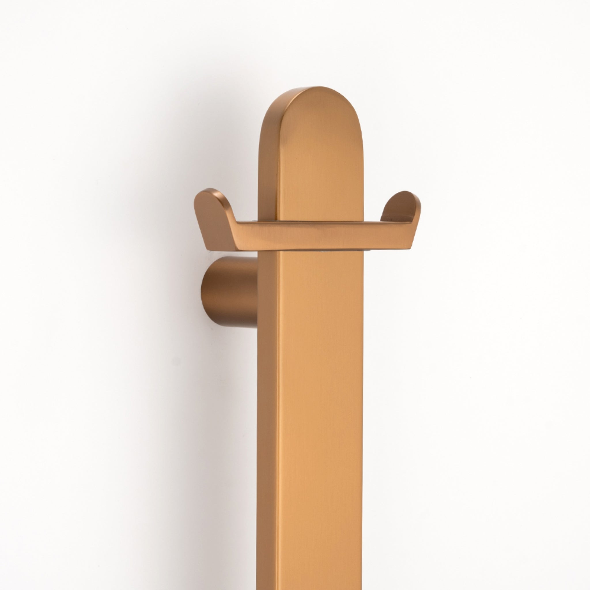 RADIANT HEATING RING HOOK FOR FLAT VERTICAL RAILS 100MM BRUSHED BRONZE