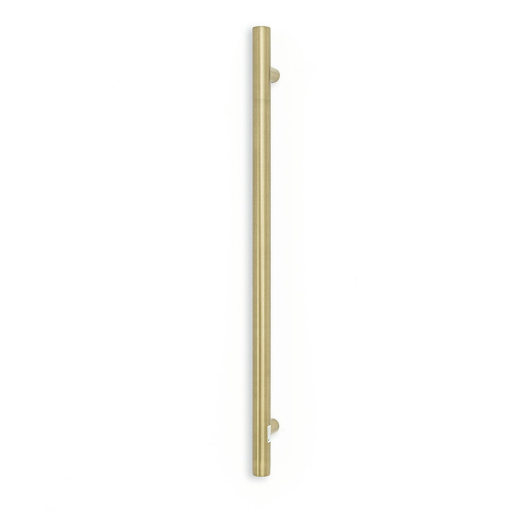 RADIANT HEATING NON-HEATED VERTICAL SINGLE TOWEL RAIL LIGHT GOLD 950MM