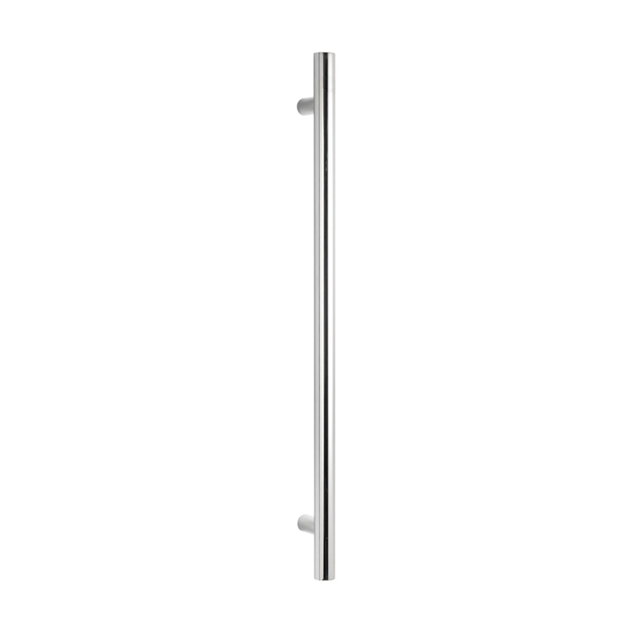 RADIANT HEATING NON-HEATED VERTICAL SINGLE TOWEL RAIL MIRROR POLISHED 950MM