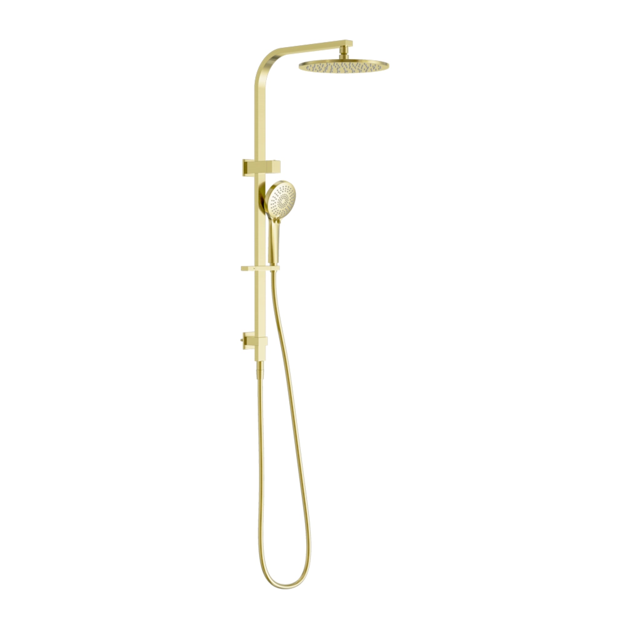 NERO BIANCA TWIN SHOWER 832MM BRUSHED GOLD