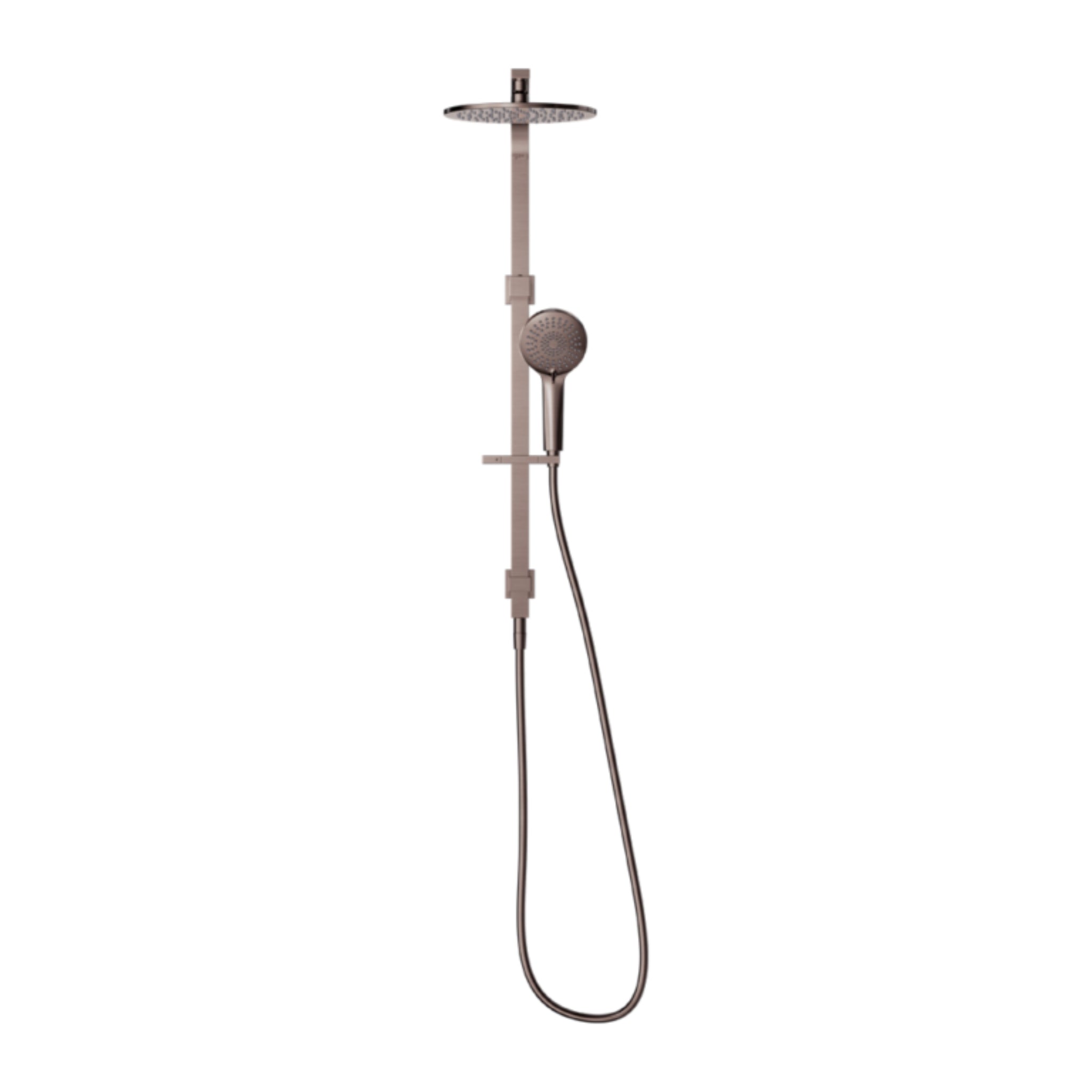 NERO BIANCA TWIN SHOWER 832MM BRUSHED BRONZE