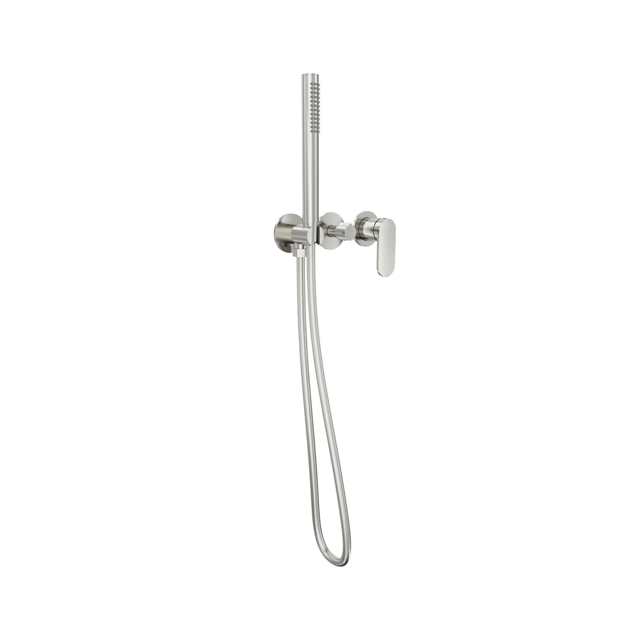LINSOL CAPO 3-PLATE WALL MIXER WITH HAND SHOWER BRUSHED NICKEL