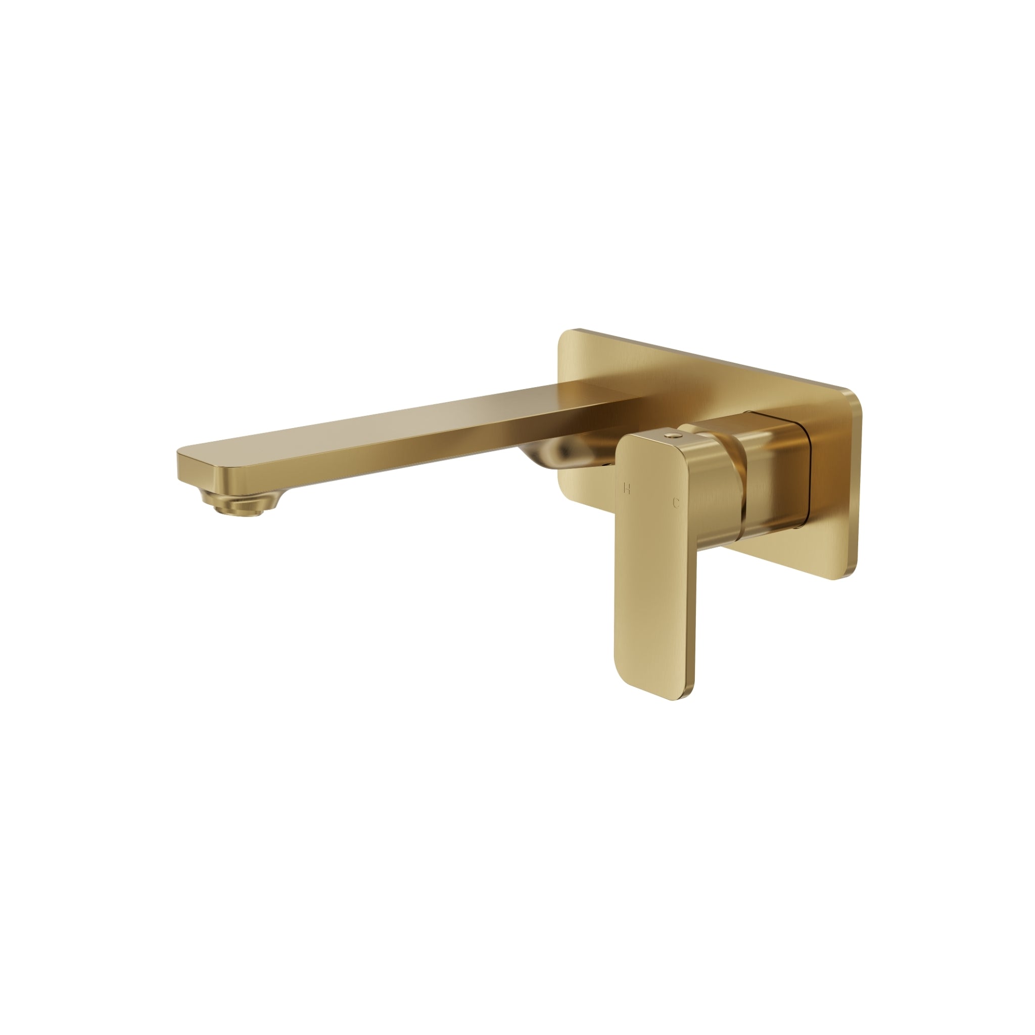 LINSOL ZIA WALL BASIN / BATH MIXER 175MM BRUSHED BRASS