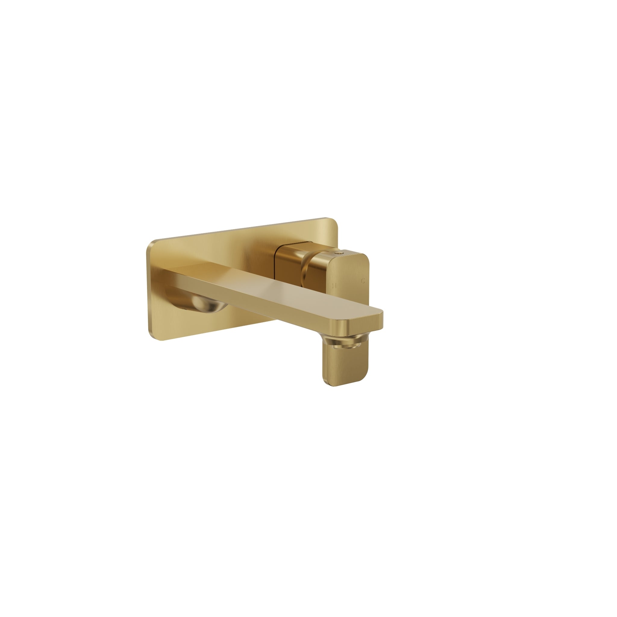 LINSOL ZIA WALL BASIN / BATH MIXER 175MM BRUSHED BRASS