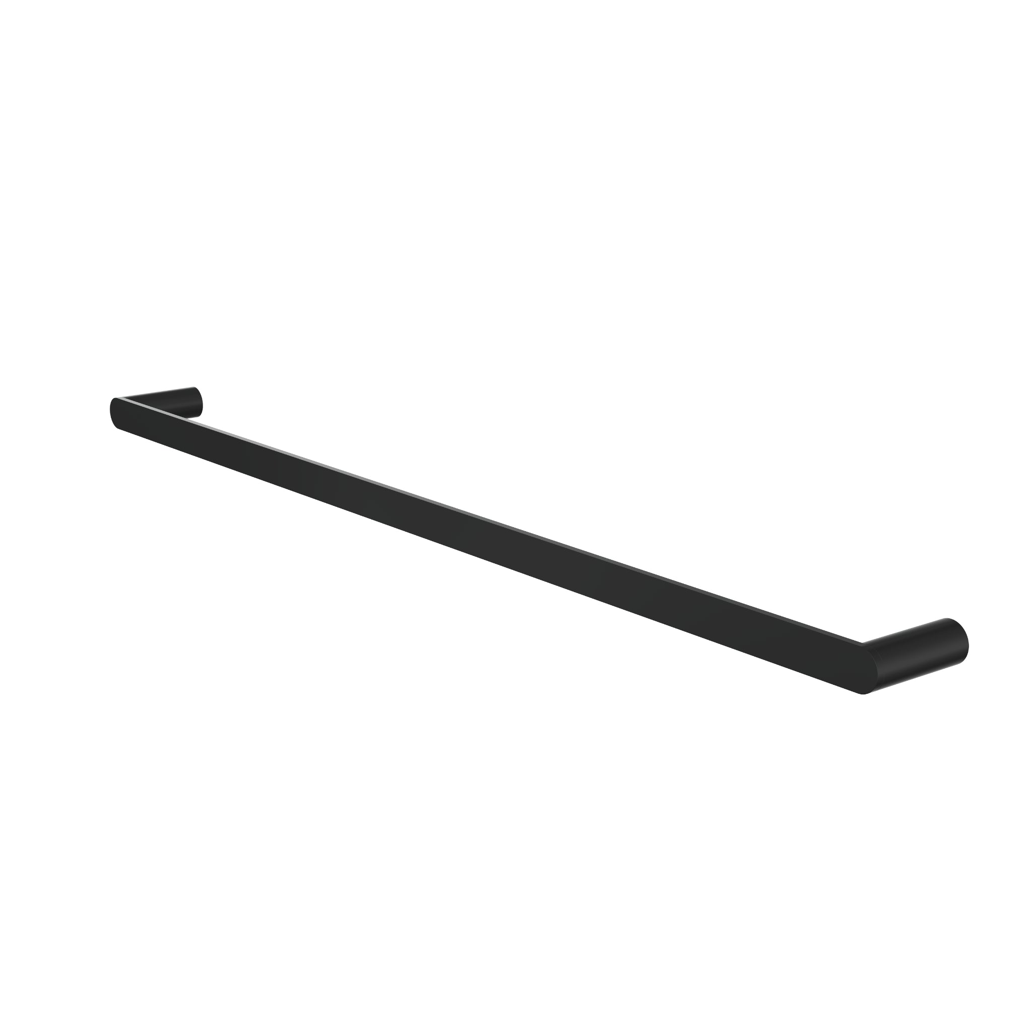 LINSOL CIRCLE SINGLE TOWEL RAIL MATTE BLACK (AVAILABLE IN 600MM AND 800MM)