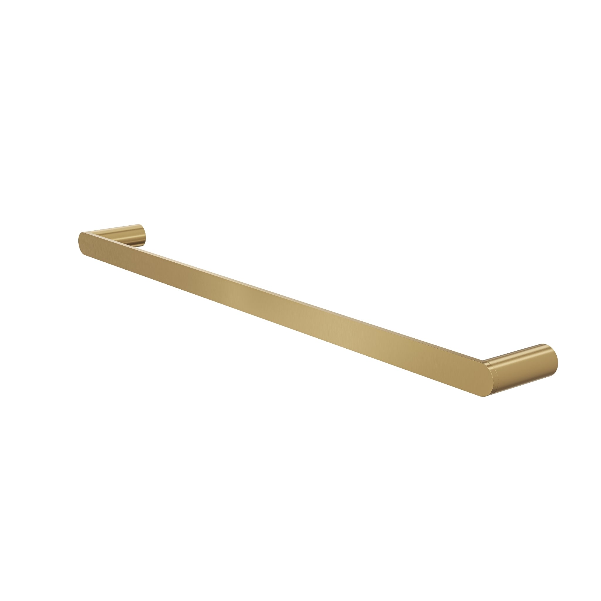 LINSOL CIRCLE SINGLE TOWEL RAIL BRUSHED BRASS (AVAILABLE IN 600MM AND 800MM)