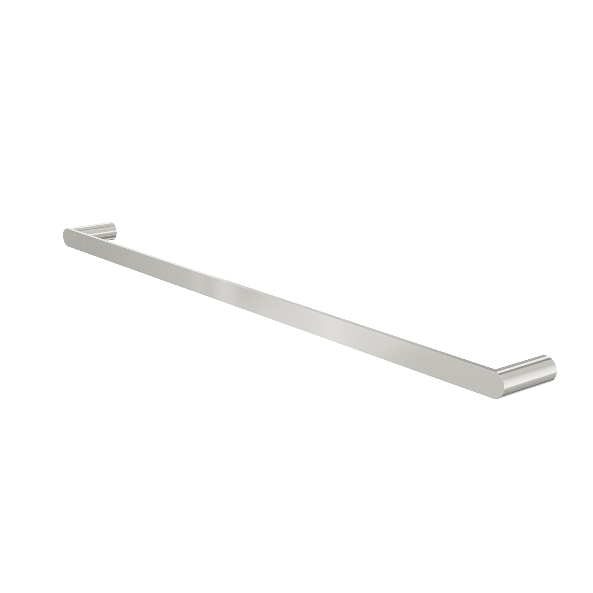 LINSOL CIRCLE SINGLE TOWEL RAIL BRUSHED NICKEL (AVAILABLE IN 600MM AND 800MM)