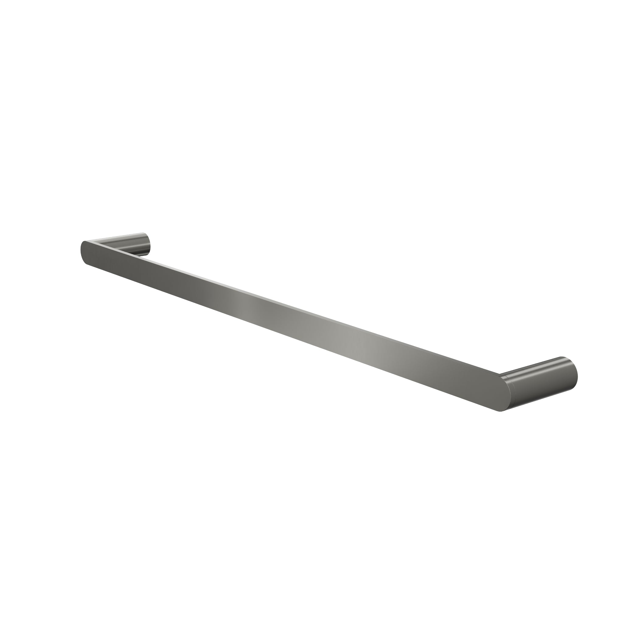LINSOL CIRCLE SINGLE TOWEL RAIL GUN METAL (AVAILABLE IN 600MM AND 800MM)