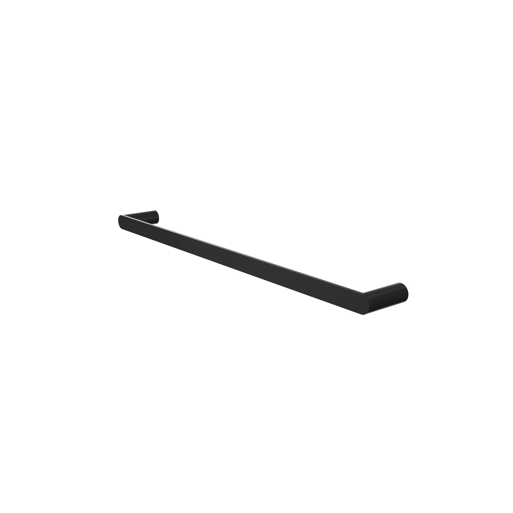 LINSOL CIRCLE SINGLE TOWEL RAIL MATTE BLACK (AVAILABLE IN 600MM AND 800MM)