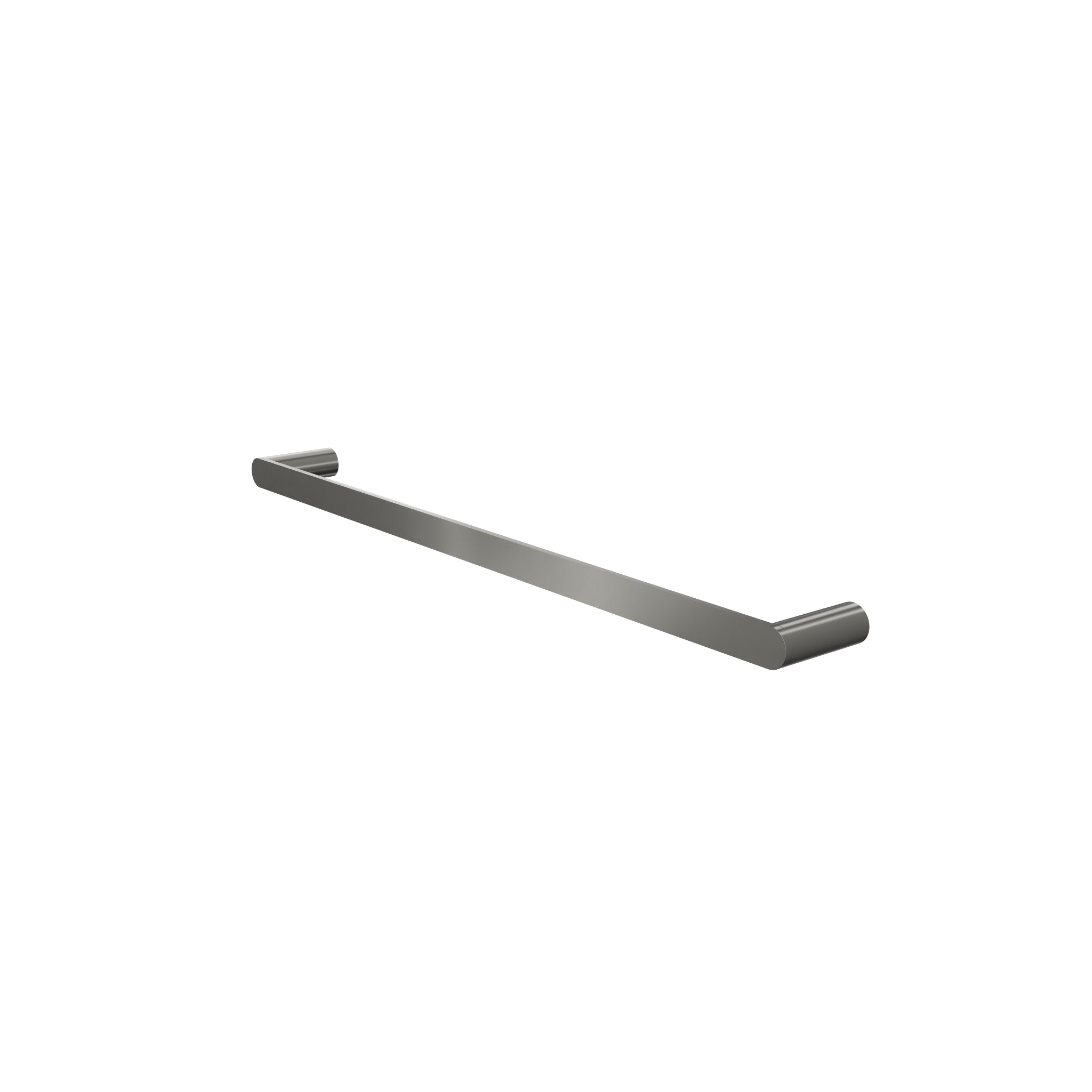 LINSOL CIRCLE SINGLE TOWEL RAIL GUN METAL (AVAILABLE IN 600MM AND 800MM)
