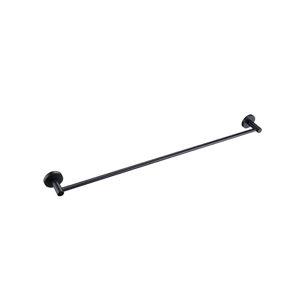LINSOL LUX S2 NON HEATED SINGLE TOWEL RAIL 800MM MATTE BLACK