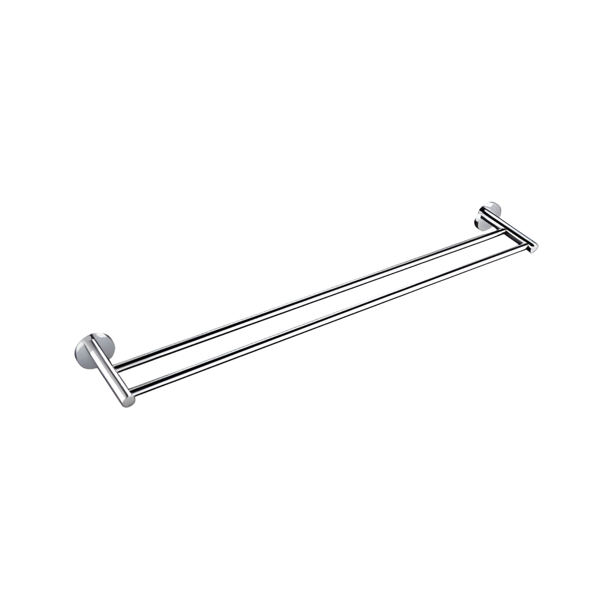 LINSOL LUX S2 LEAD FREE NON HEATED DOUBLE TOWEL RAIL 800MM CHROME