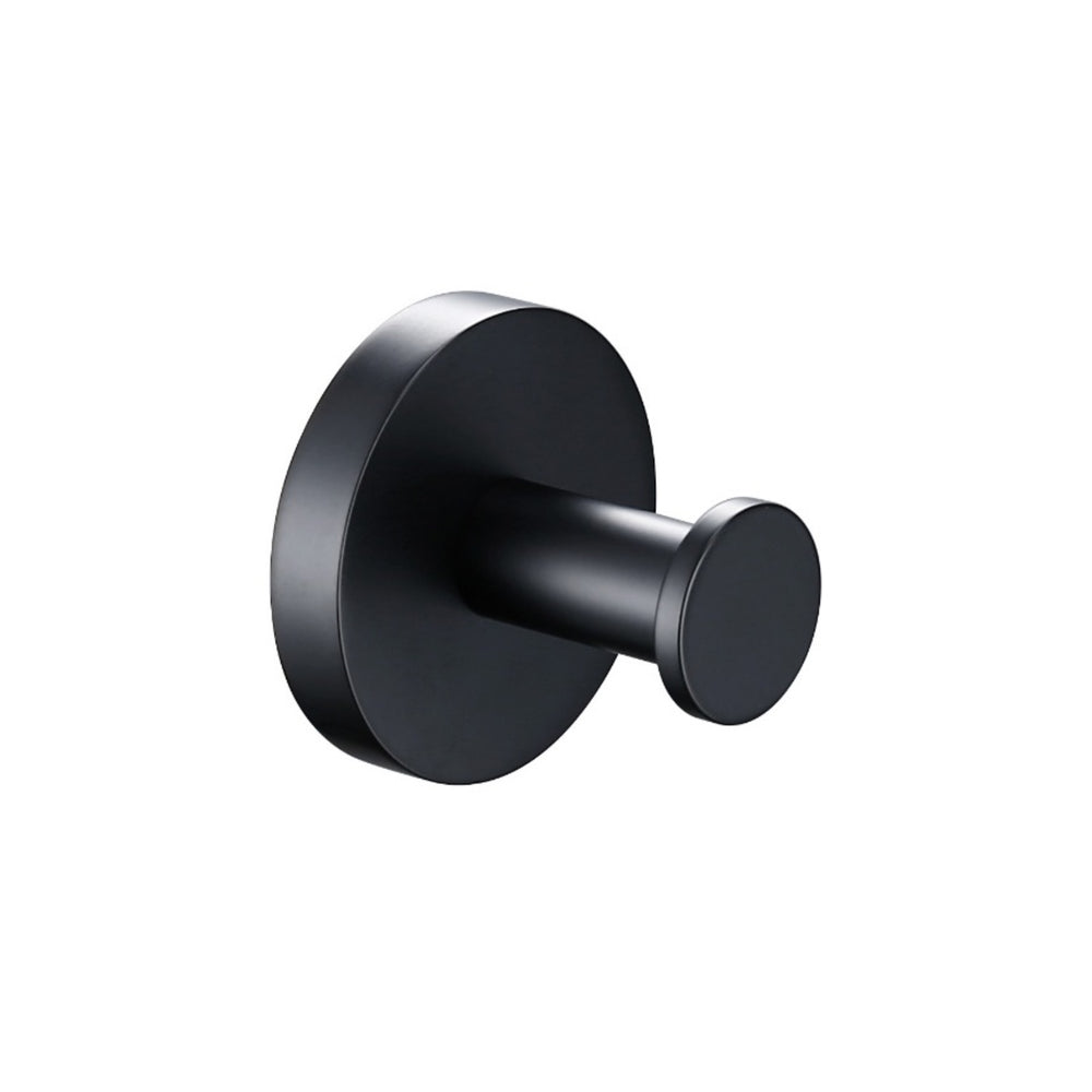 LINSOL LUX S2 SINGLE ROBE HOOK MATTE BLACK