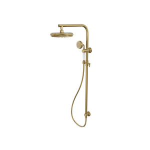 LINSOL KLASSIQUE TWIN SHOWER SYSTEM BRUSHED BRASS