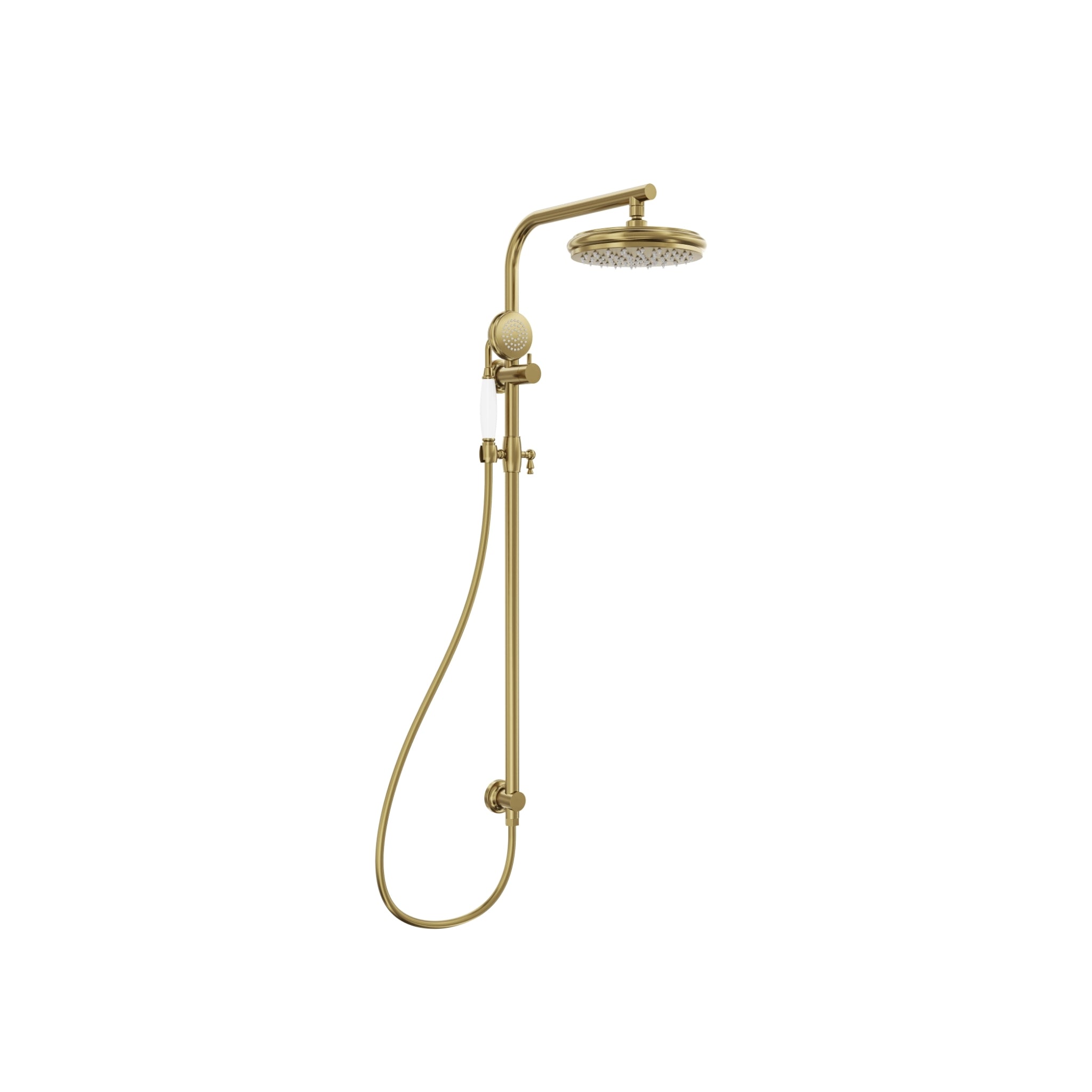 LINSOL KLASSIQUE TWIN SHOWER SYSTEM BRUSHED BRASS