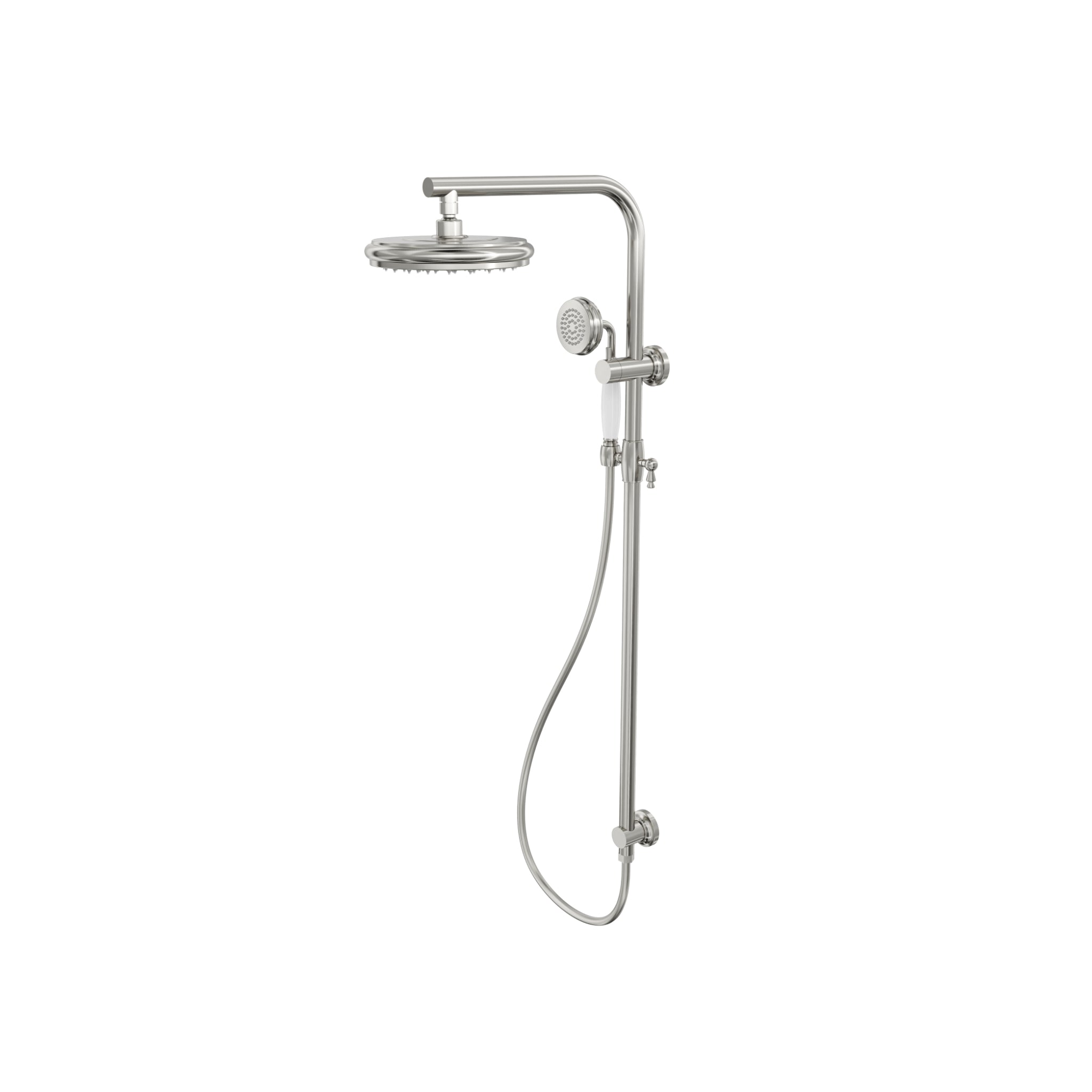 LINSOL KLASSIQUE TWIN SHOWER SYSTEM BRUSHED NICKEL