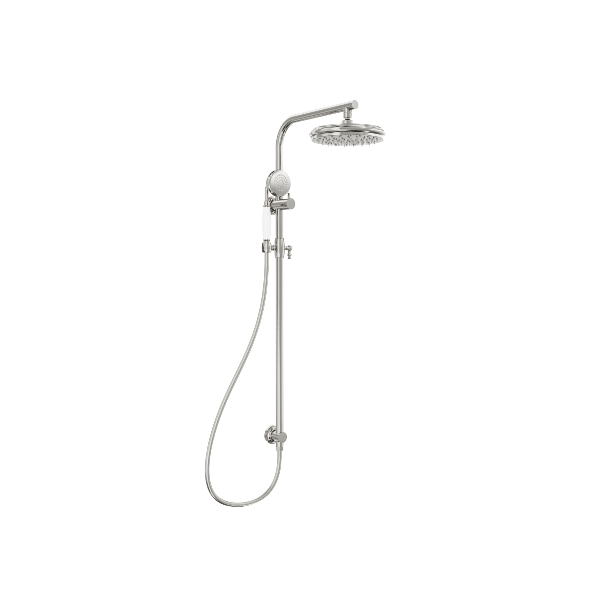 LINSOL KLASSIQUE TWIN SHOWER SYSTEM BRUSHED NICKEL