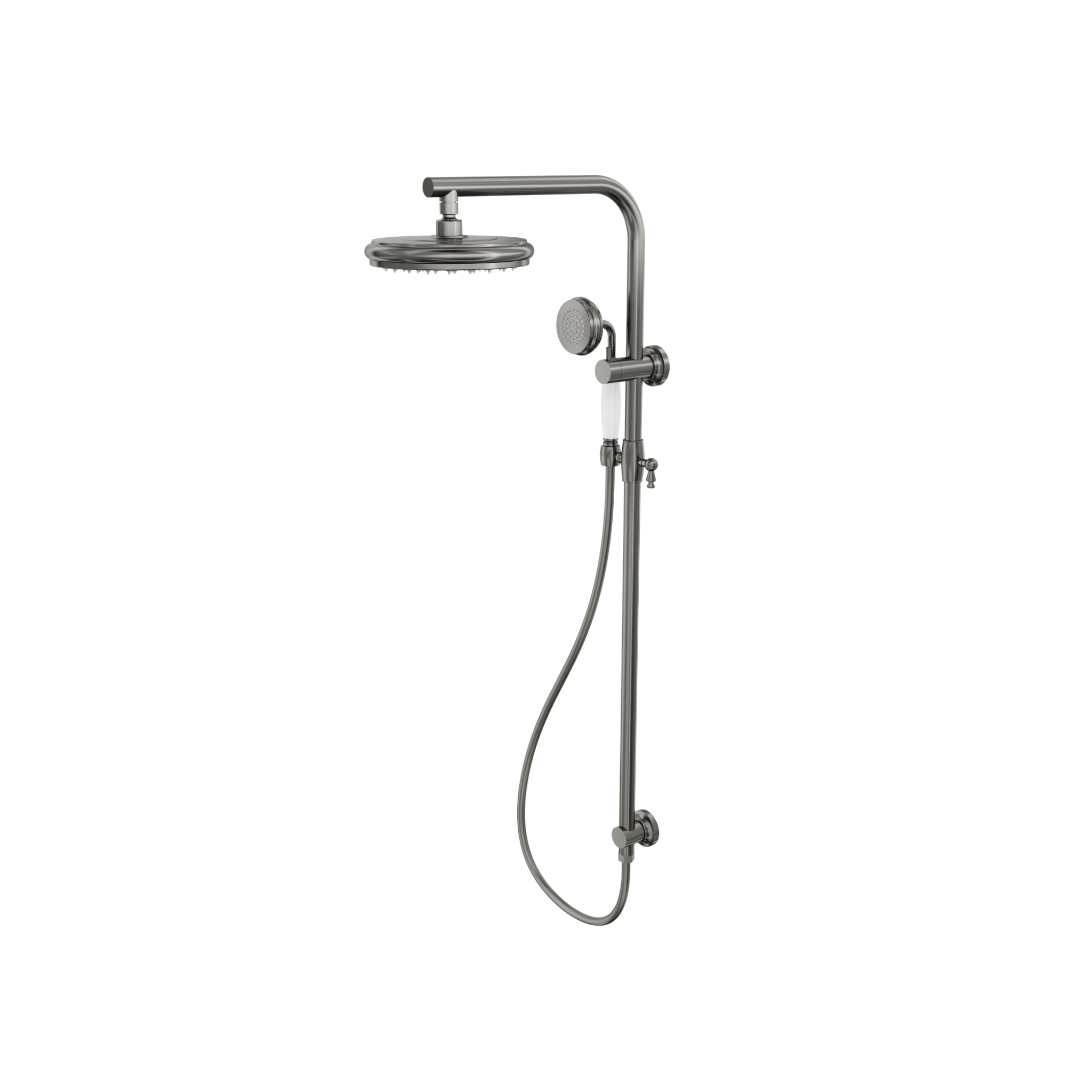LINSOL KLASSIQUE TWIN SHOWER SYSTEM GUN METAL
