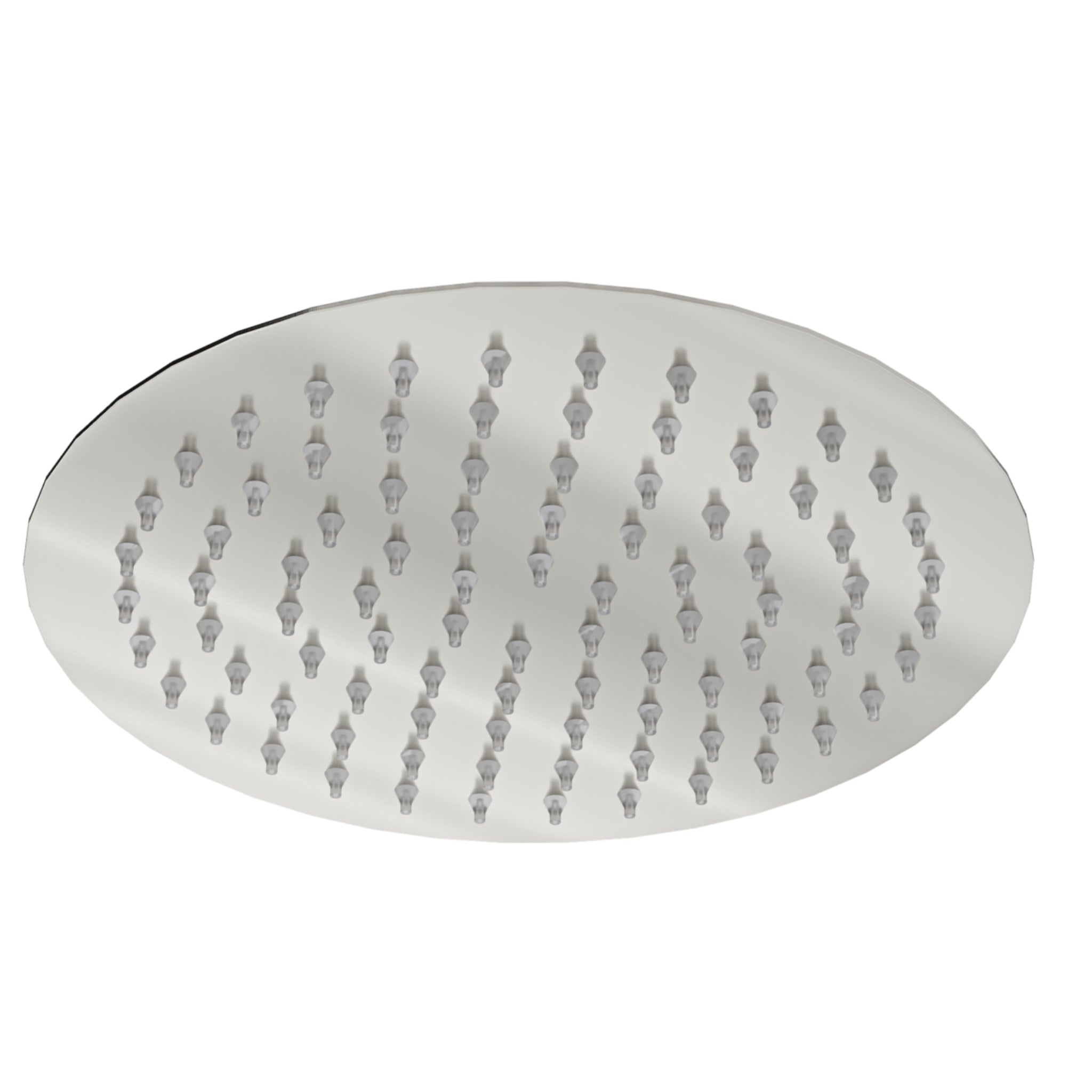 LINSOL SOUL ECO LEAD FREE ROUND SHOWER HEAD 200MM BRUSHED NICKEL