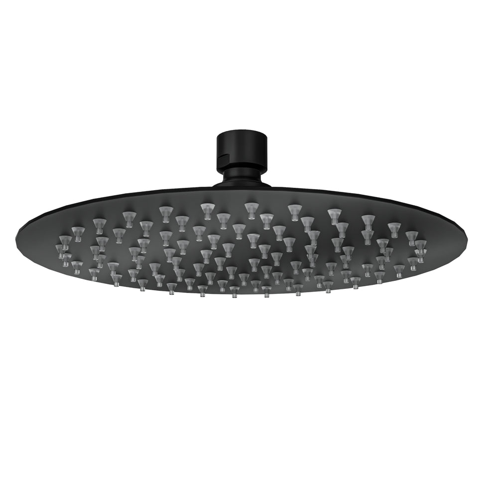LINSOL SOUL ECO ROUND SHOWER HEAD 200MM MATTE BLACK