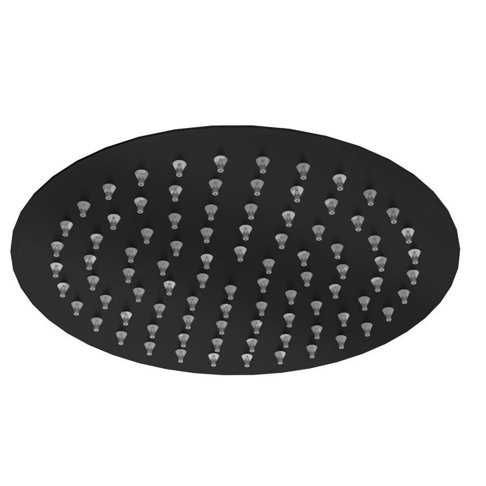 LINSOL SOUL ECO ROUND SHOWER HEAD 200MM MATTE BLACK