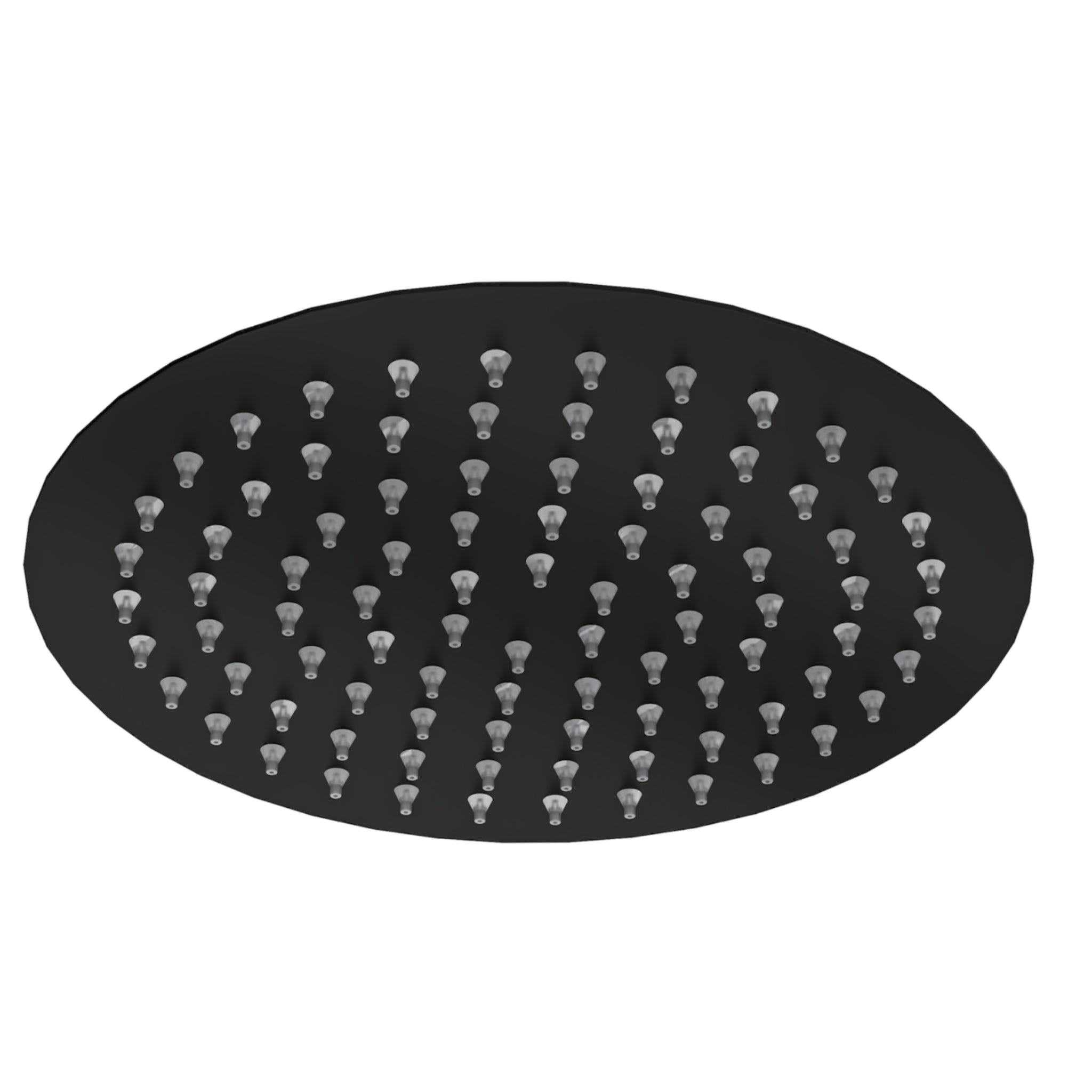 LINSOL SOUL ECO LEAD FREE ROUND SHOWER HEAD 200MM MATTE BLACK