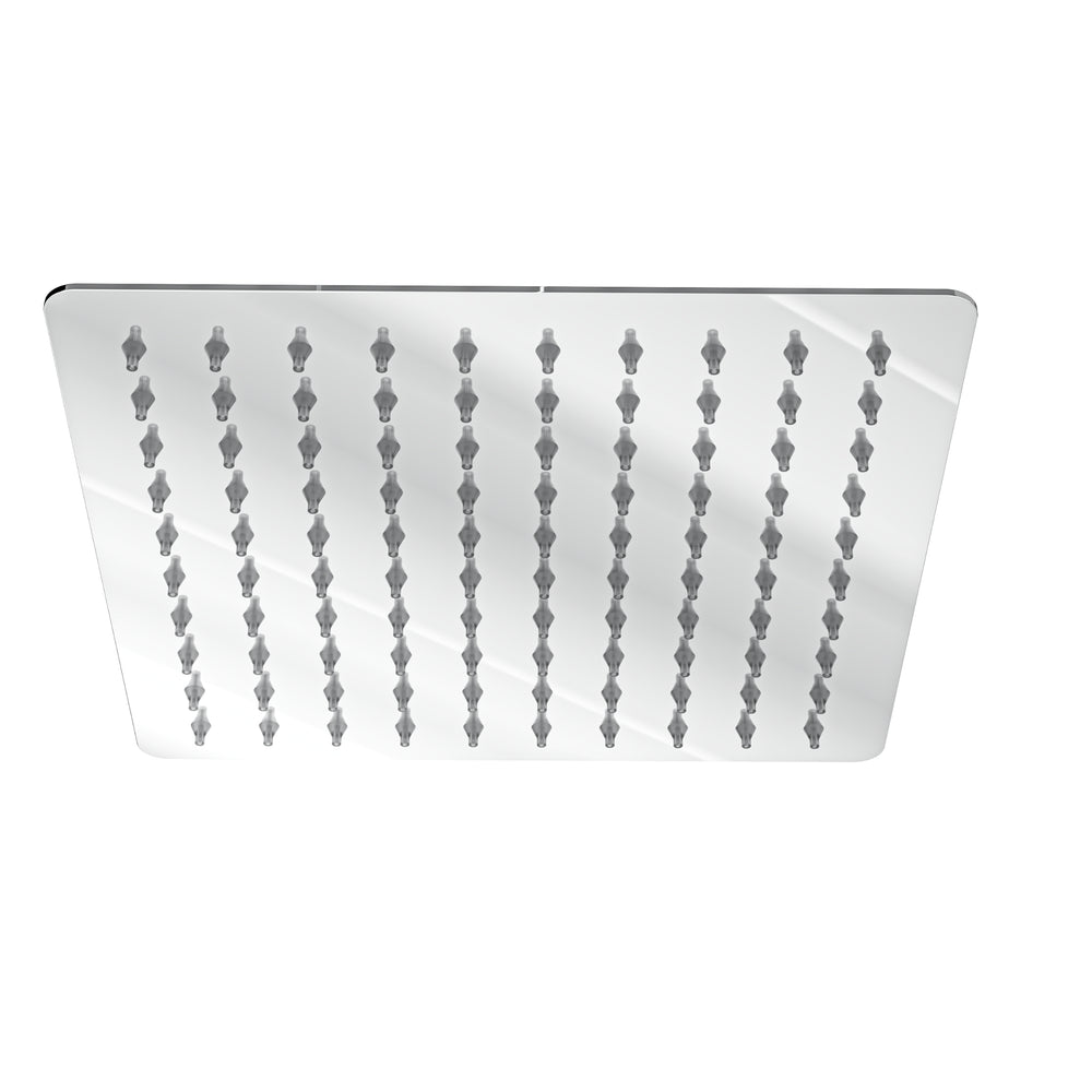 LINSOL OCEAN SQUARE SHOWER HEAD 200MM BRUSHED NICKEL