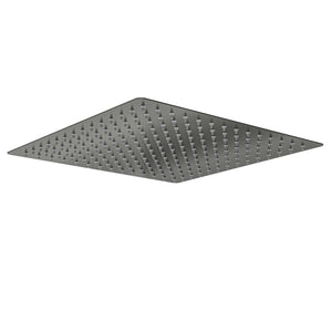 LINSOL OCEAN SQUARE SHOWER HEAD 300MM GUN METAL