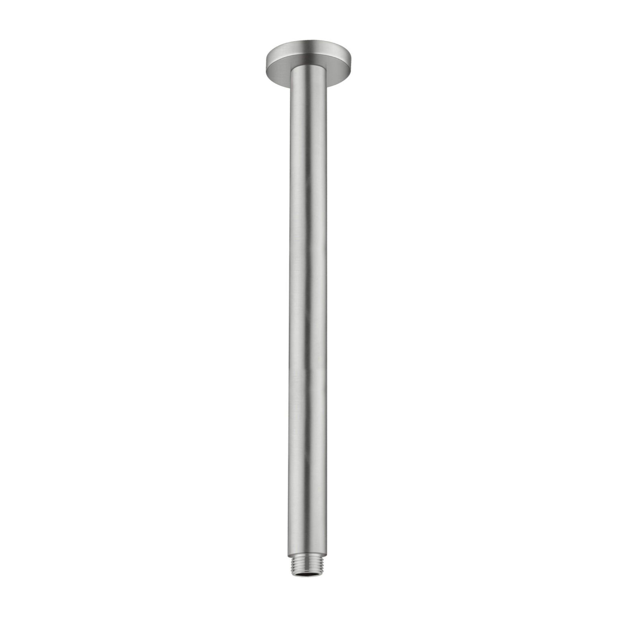 NERO ROUND CEILING SHOWER ARM BRUSHED NICKEL (AVAILABLE IN 100MM AND 300MM)