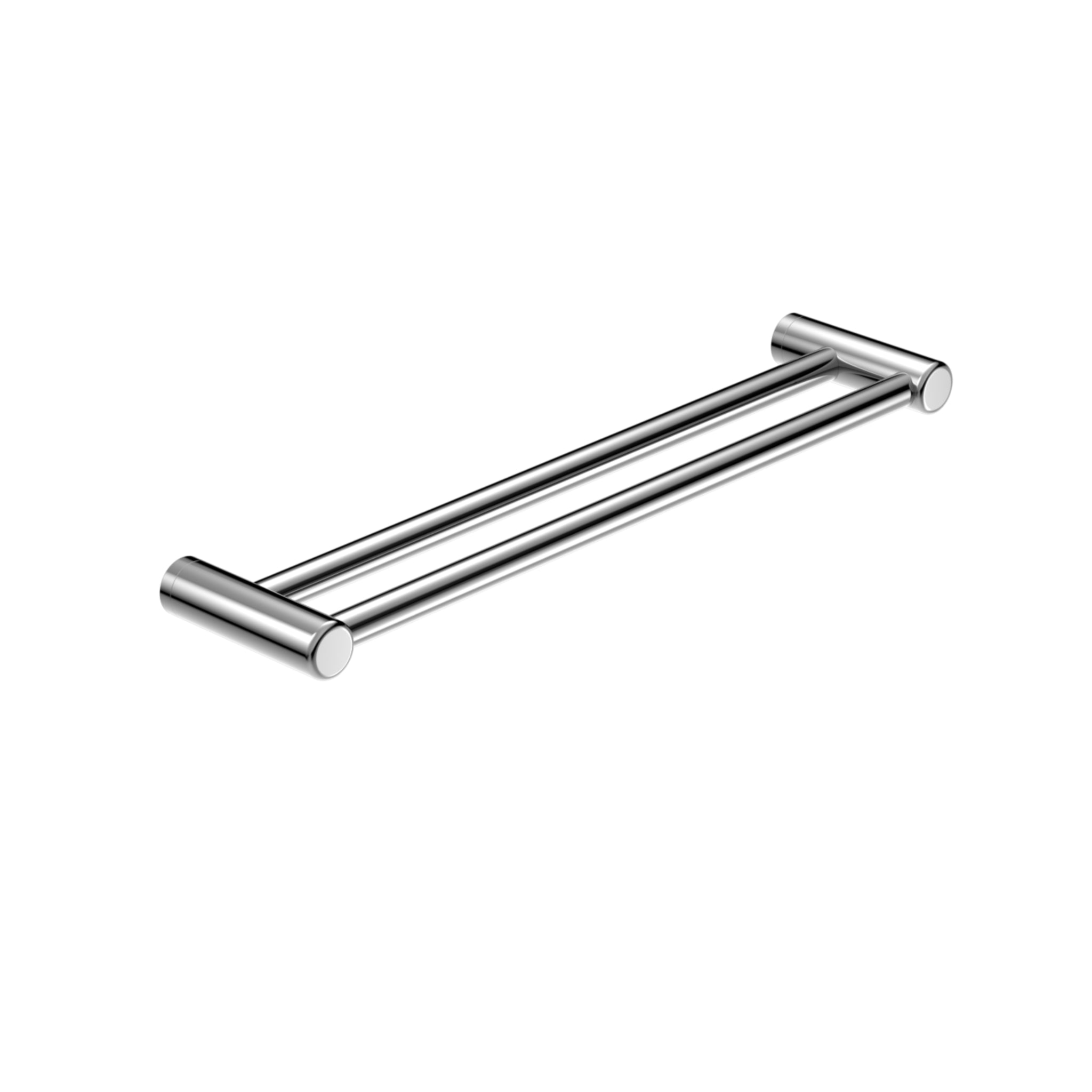 NERO MECCA CARE DOUBLE TOWEL GRAB RAIL CHROME (AVAILABLE IN 600MM AND 900MM)