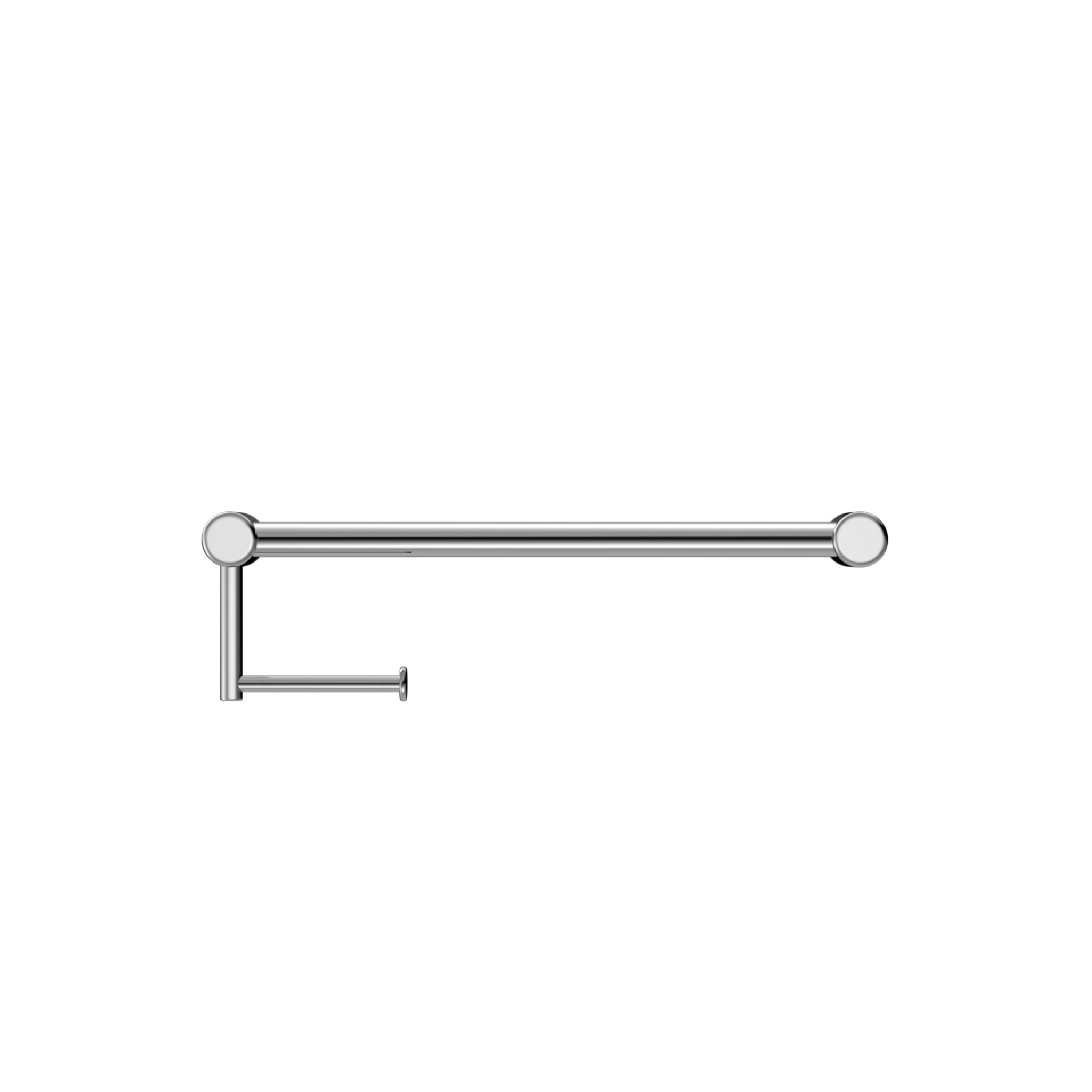 NERO MECCA CARE TOILET ROLL RAIL CHROME (AVAILABLE IN 300MM AND 450MM)