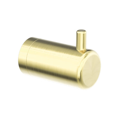 NERO MECCA CARE SINGLE ROBE HOOK BRUSHED GOLD