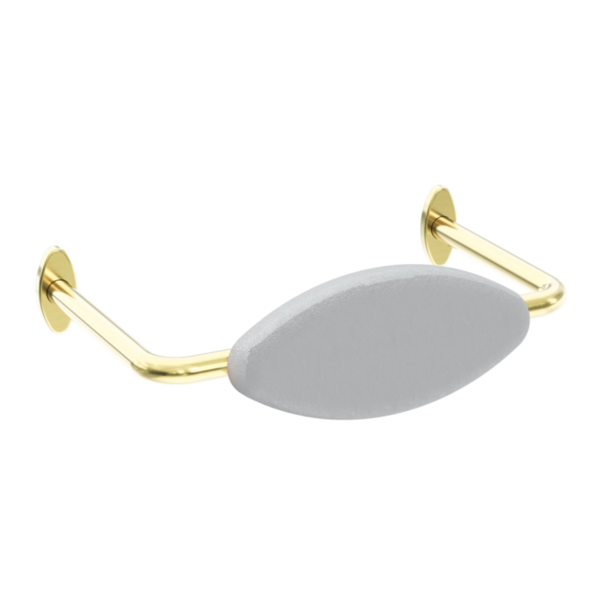 NERO MECCA CARE DDA TOILET BACKREST 560MM BRUSHED GOLD