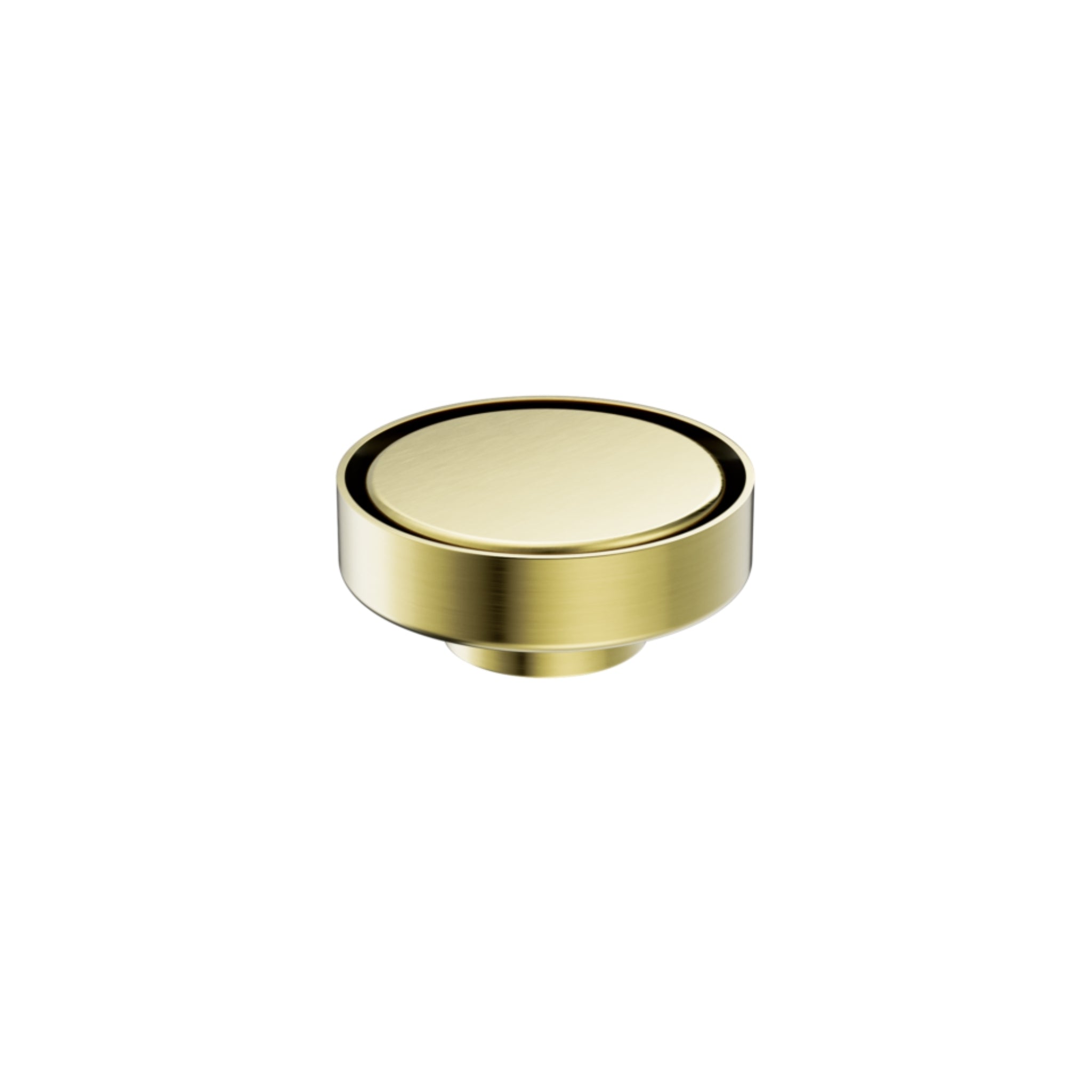 NERO TILE INSERT FLOOR WASTE ROUND BRUSHED GOLD 100MM